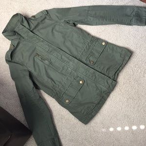 Forever 21 green military style jacket